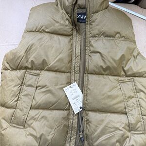 Zara Kids Light Brown Puffer Jacket